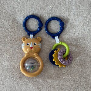 FISHER-PRICE BABY RATTLES Set of 2 for Ages 0+ Months